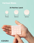 Cosrx لاصقات حبوب لتخفيفها ومنع انتشارها
