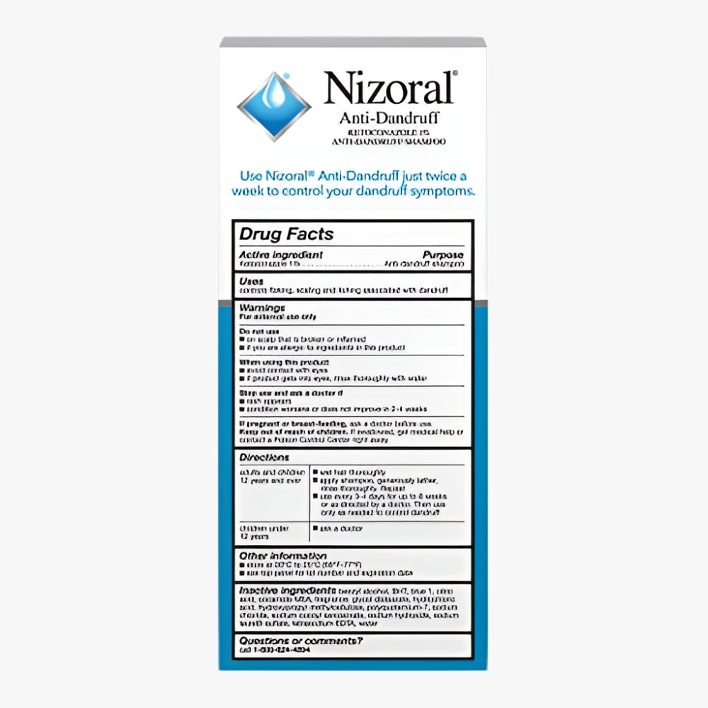 Nizoral شامبو ضد القشرة لطيف على الشعر