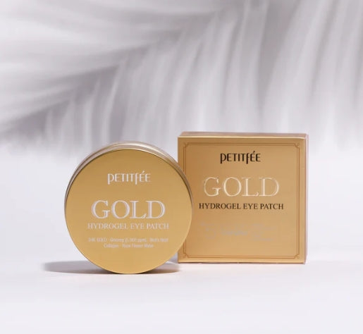Petitfee رقع الهيدروجيل الذهبي لترطيب العين وتقليل الانتفاخ والهالات السوداء