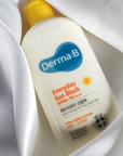 Derma‑B واقي شمسي يومي لتهدئة القهوة العميقة وترطيبها